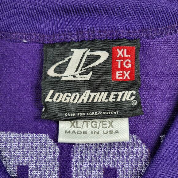 VTG Logo Athletic Randy Moss Jersey Mens XL Purple Minnesota Vikings NFL 90's - Picture 3 of 15